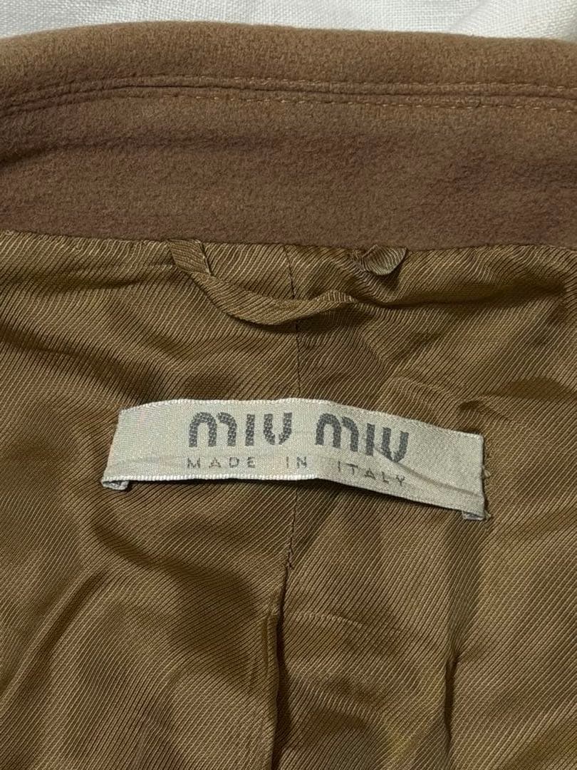 ルル miu miu ブラウンウールコート