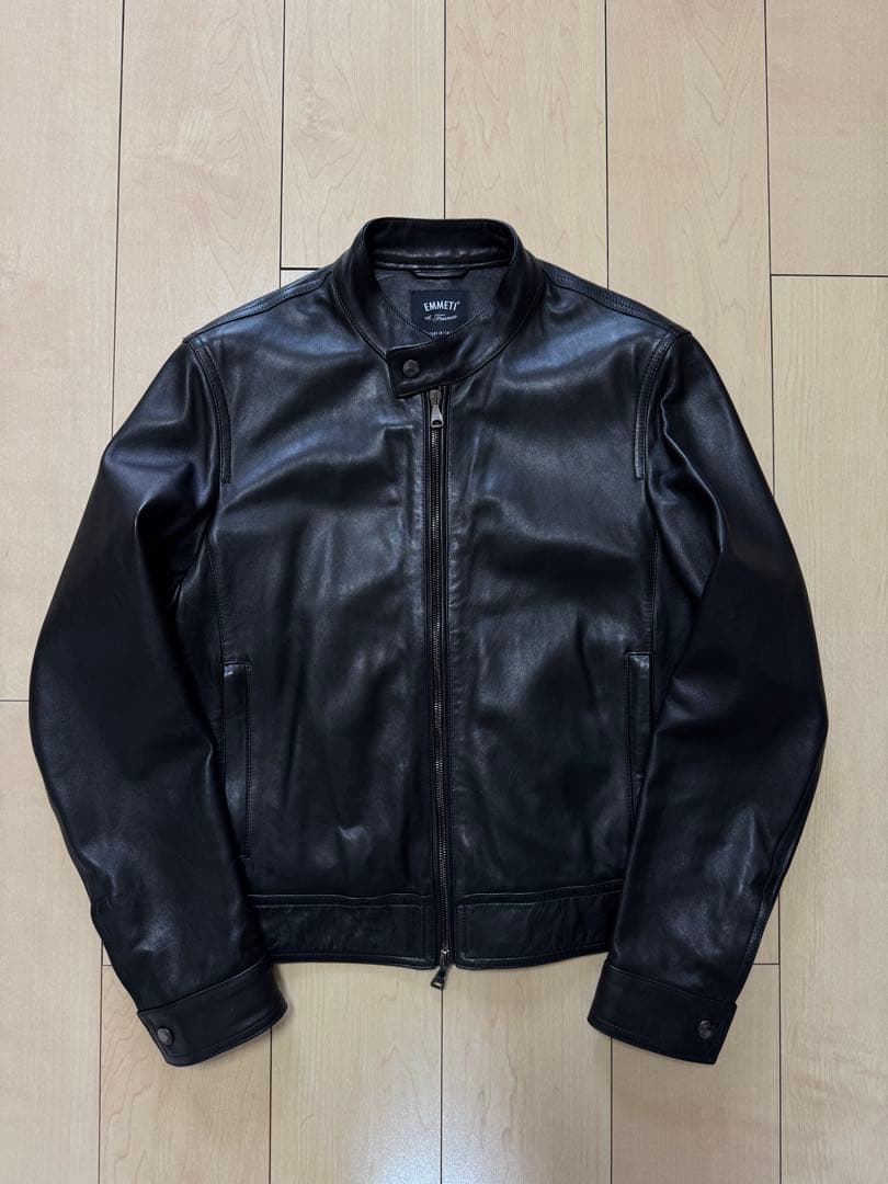 週末限定Emmeti JURI Beams別注 シングル ライダースジャケット