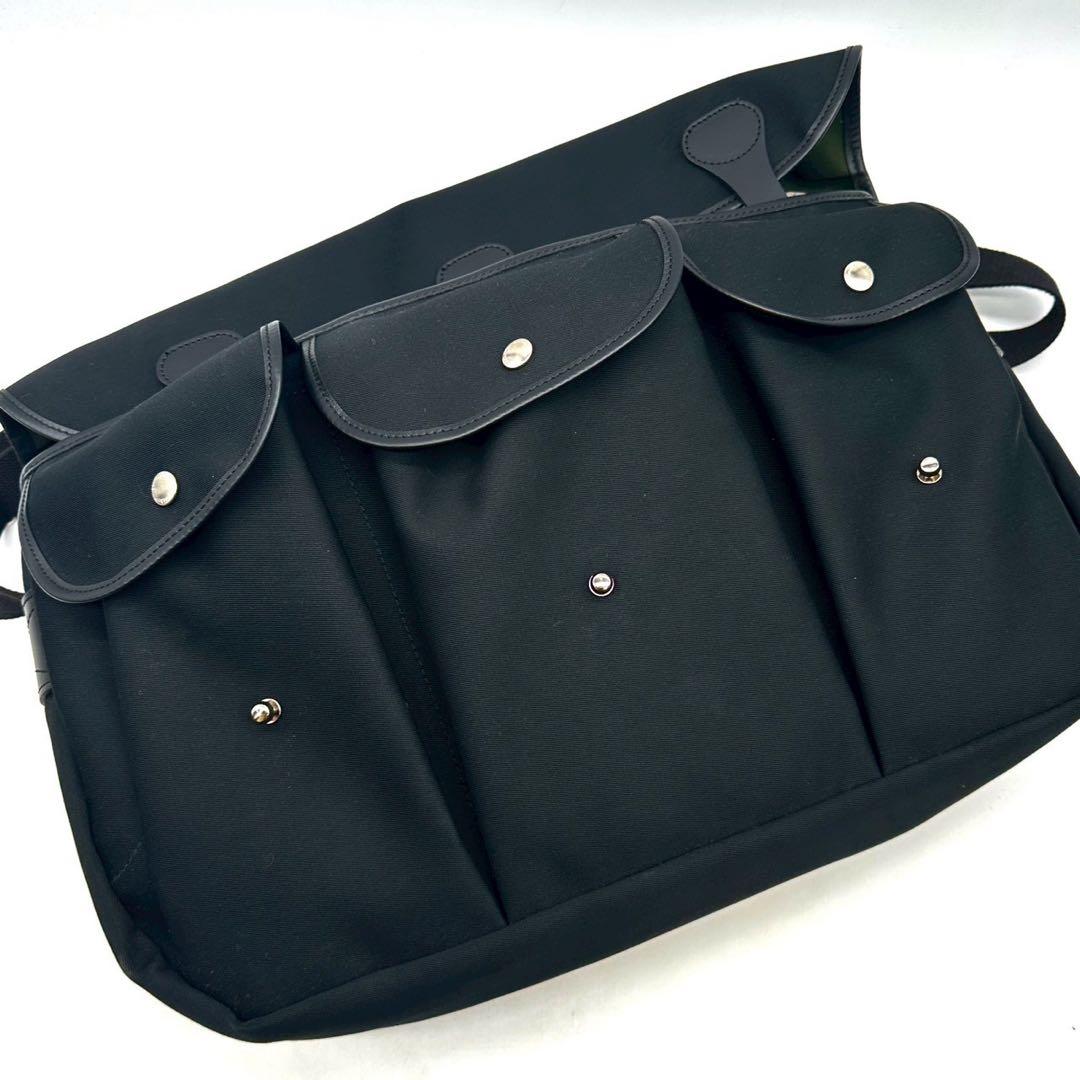 【未使用級】ビリンガム スタジオサッチェル 3ポケット ショルダーバッグ 黒