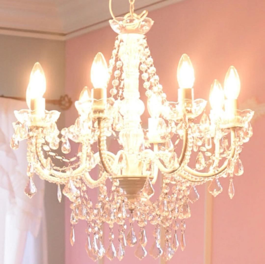 LEDライト付 プリンセス シャンデリア 8灯 ライト・照明器具 天井
