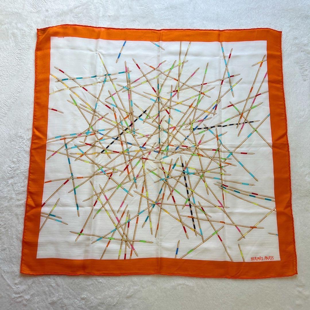 希少　エルメス　HERMES　カレ70　カシミヤ　シルク