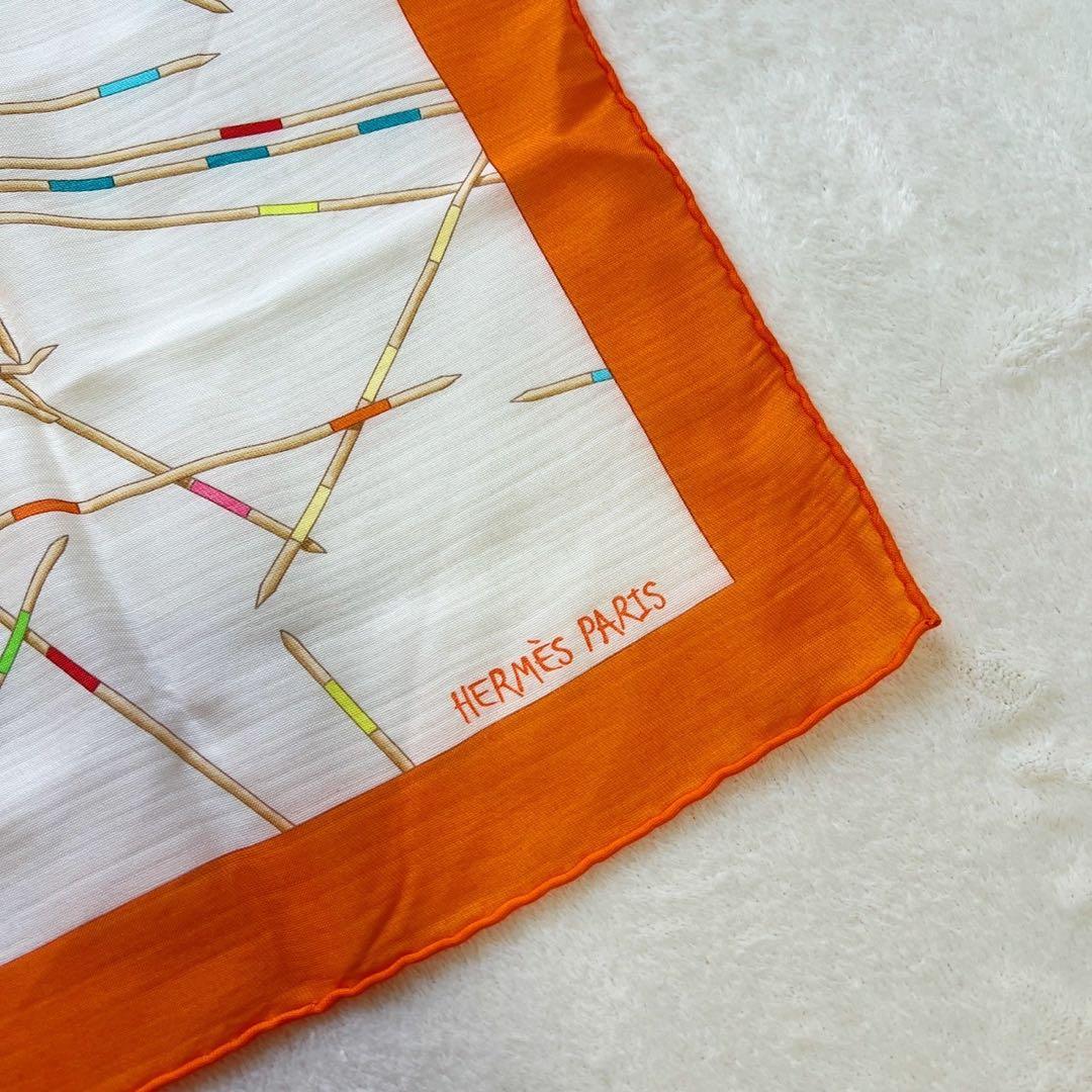 希少　エルメス　HERMES　カレ70　カシミヤ　シルク