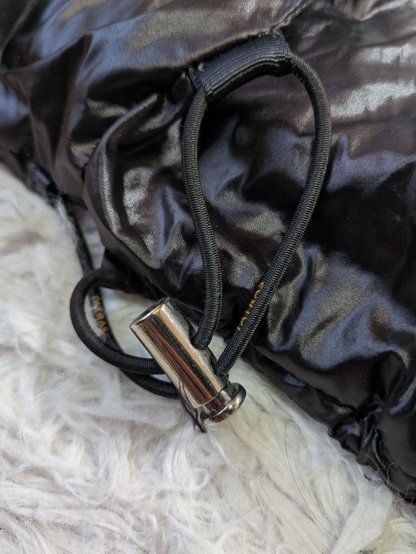 未使用級タトラス パルマ ダウンコート ロング丈 キルティング ベルト 黒 XL