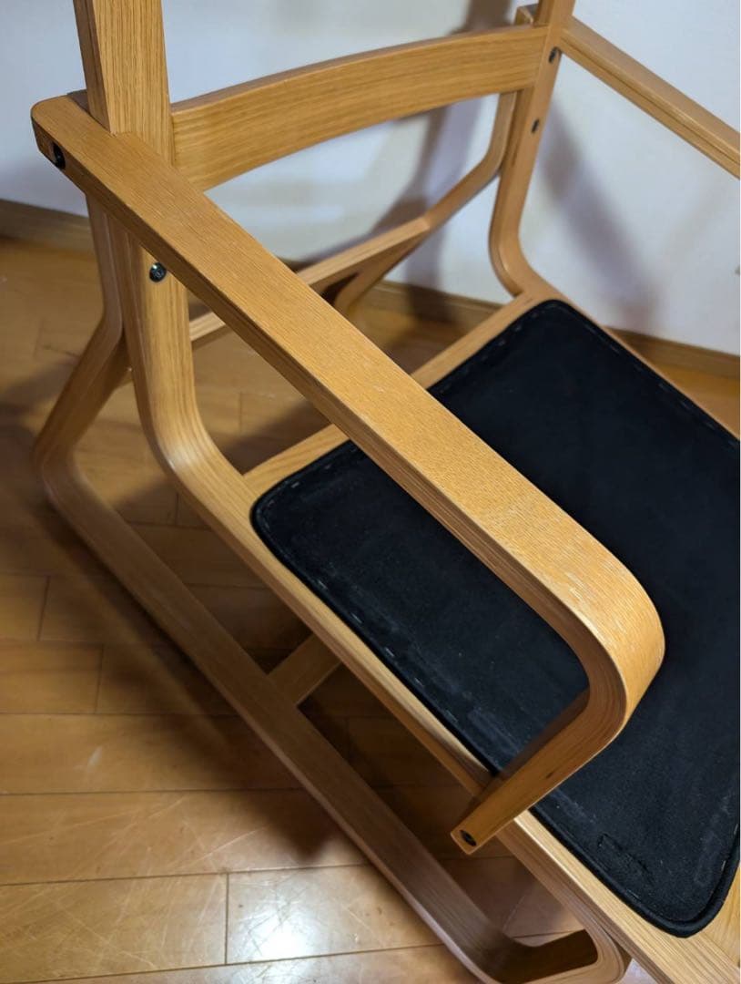 ■送料込■無印良品リビングでもダイニングでもつかえるソファチェア アームイス