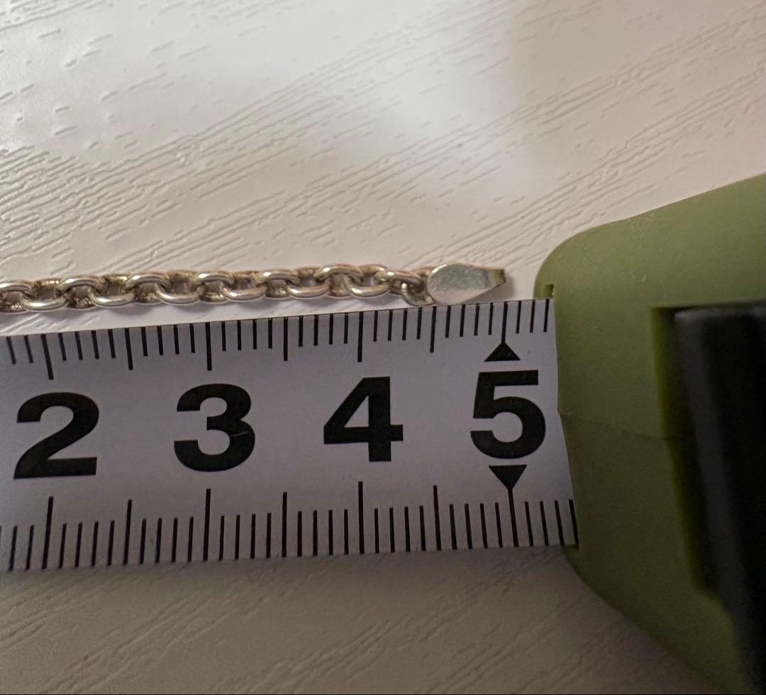 クロムハーツ　ダブルCHクロスチャーム 袋　チェーン付き　ネックレス シルバー