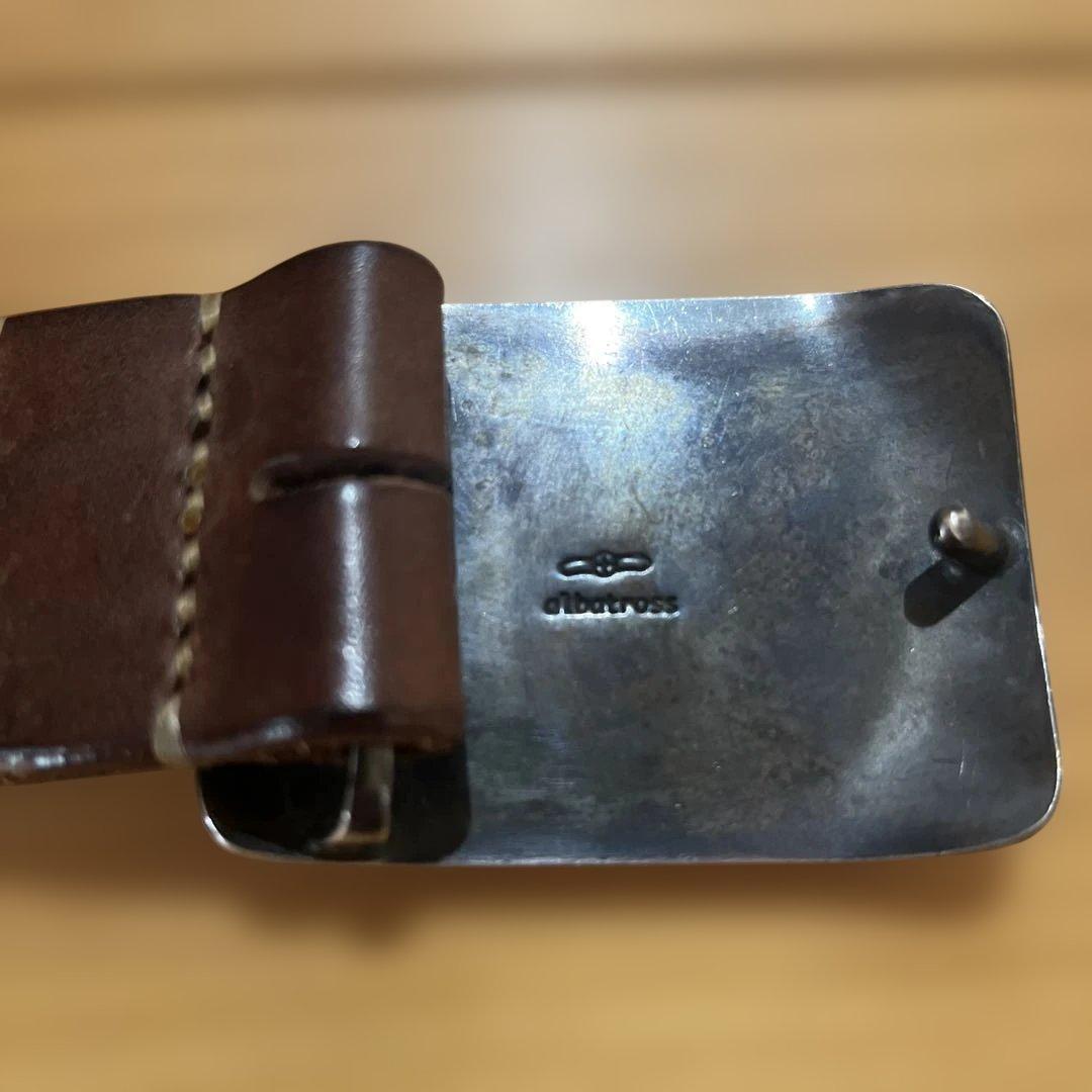 アルバトリー【albatroy】エアーフォースシルバーバックルレザーベルト