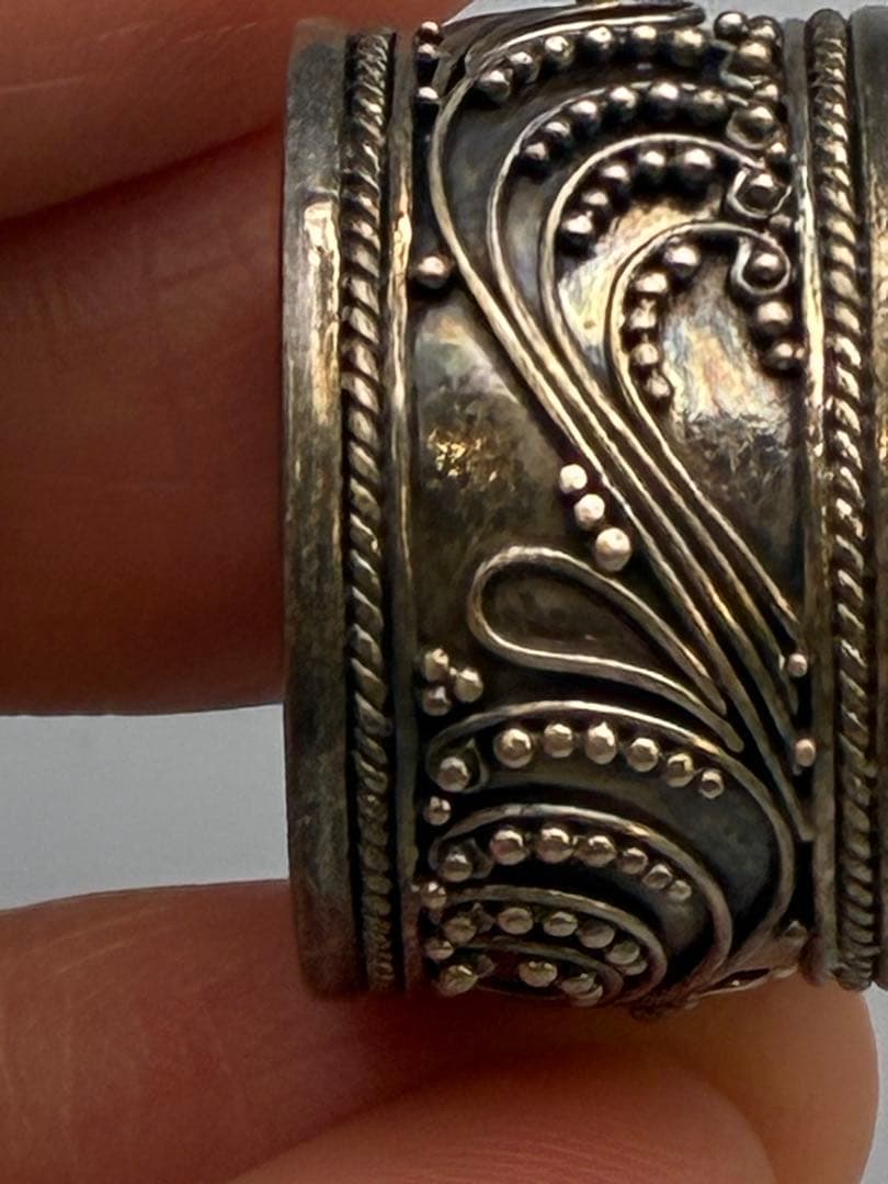 18号 ハンドメイド　 925銀　シルバーリング　男女兼用　ビンテージ　指輪