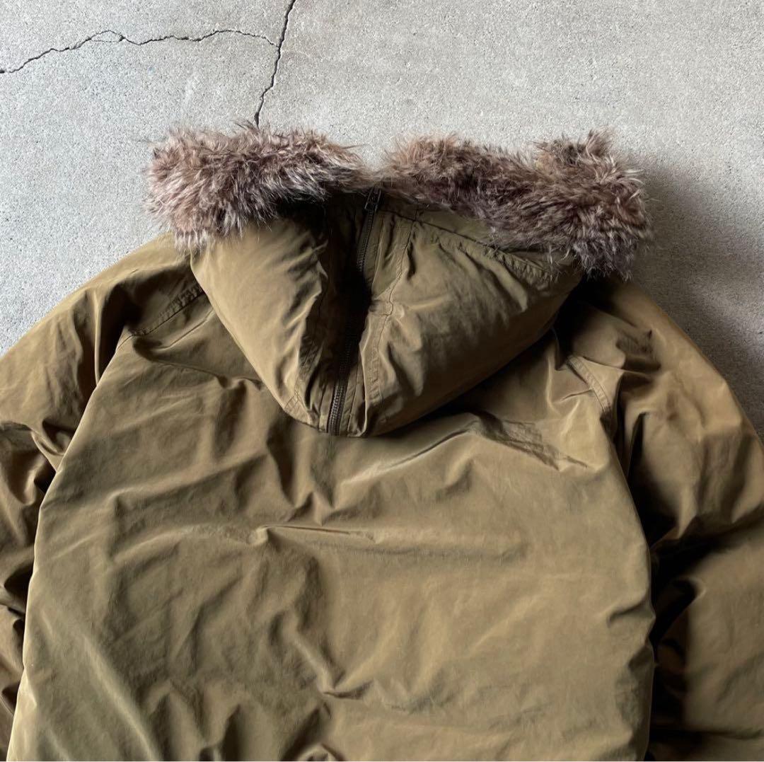 ジャケット・アウター 00s old gap n-2b fur down jacket archive