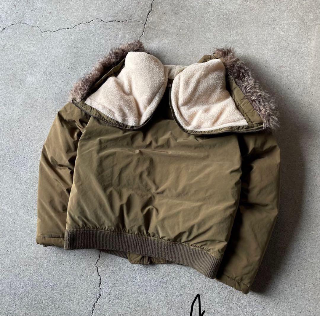 ジャケット・アウター 00s old gap n-2b fur down jacket archive