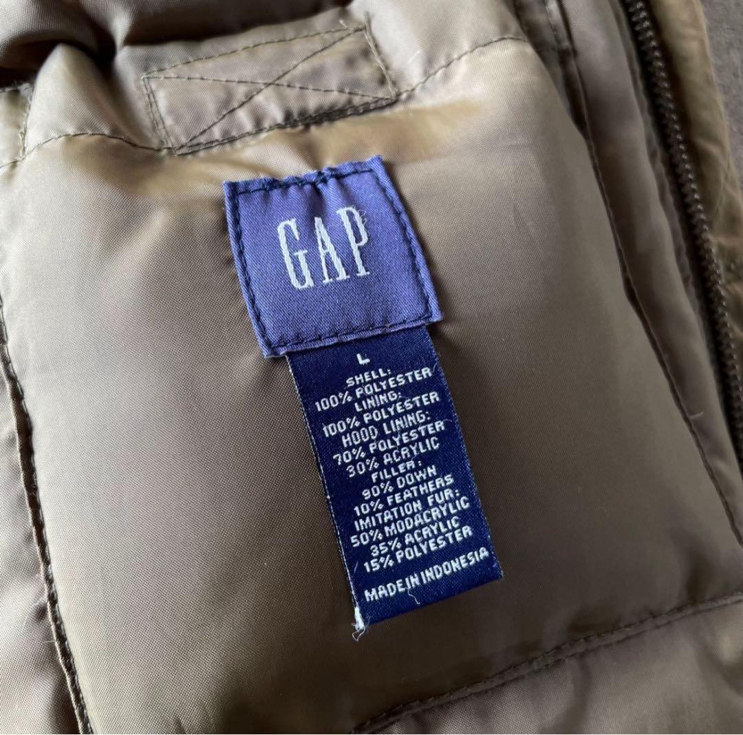 ジャケット・アウター 00s old gap n-2b fur down jacket archive