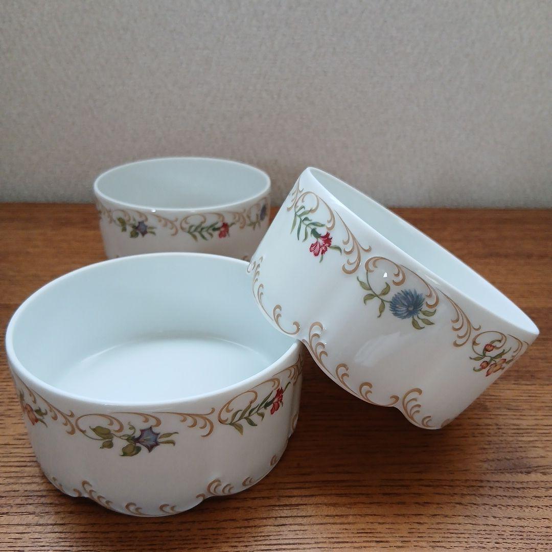 クラシックローズ ローゼンタール ボウル 3個 花柄 ヴィンテージ ユーズド