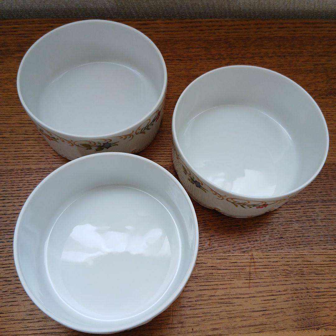 クラシックローズ ローゼンタール ボウル 3個 花柄 ヴィンテージ ユーズド