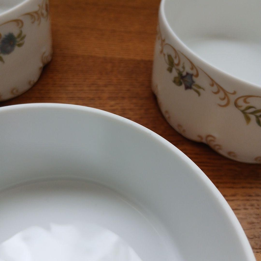 クラシックローズ ローゼンタール ボウル 3個 花柄 ヴィンテージ ユーズド