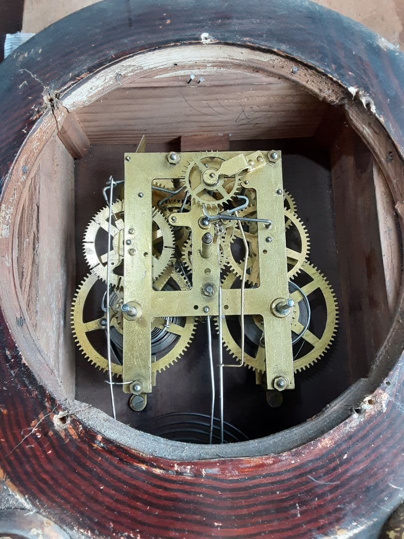 明治時代、達磨時計、四つ丸ボンボン時計、手巻き時計、調整済み動作品