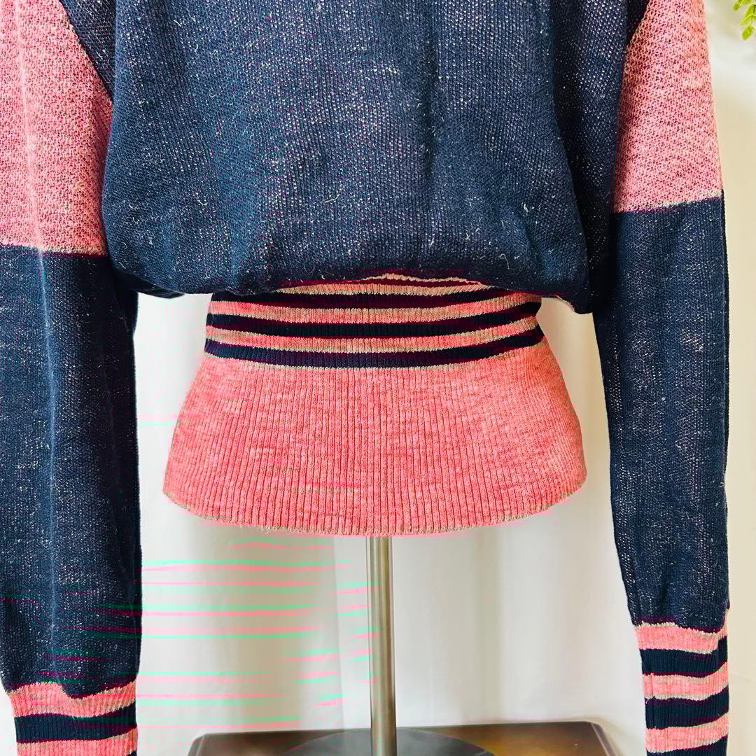 Vivienne Westwood クロップドニット リネン　長袖　オーブ