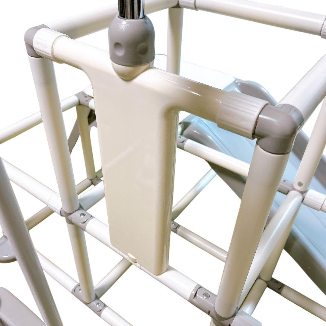 野中製作所 おりたたみ わんぱくスライダージム ブランコ付DX グレーホワイト