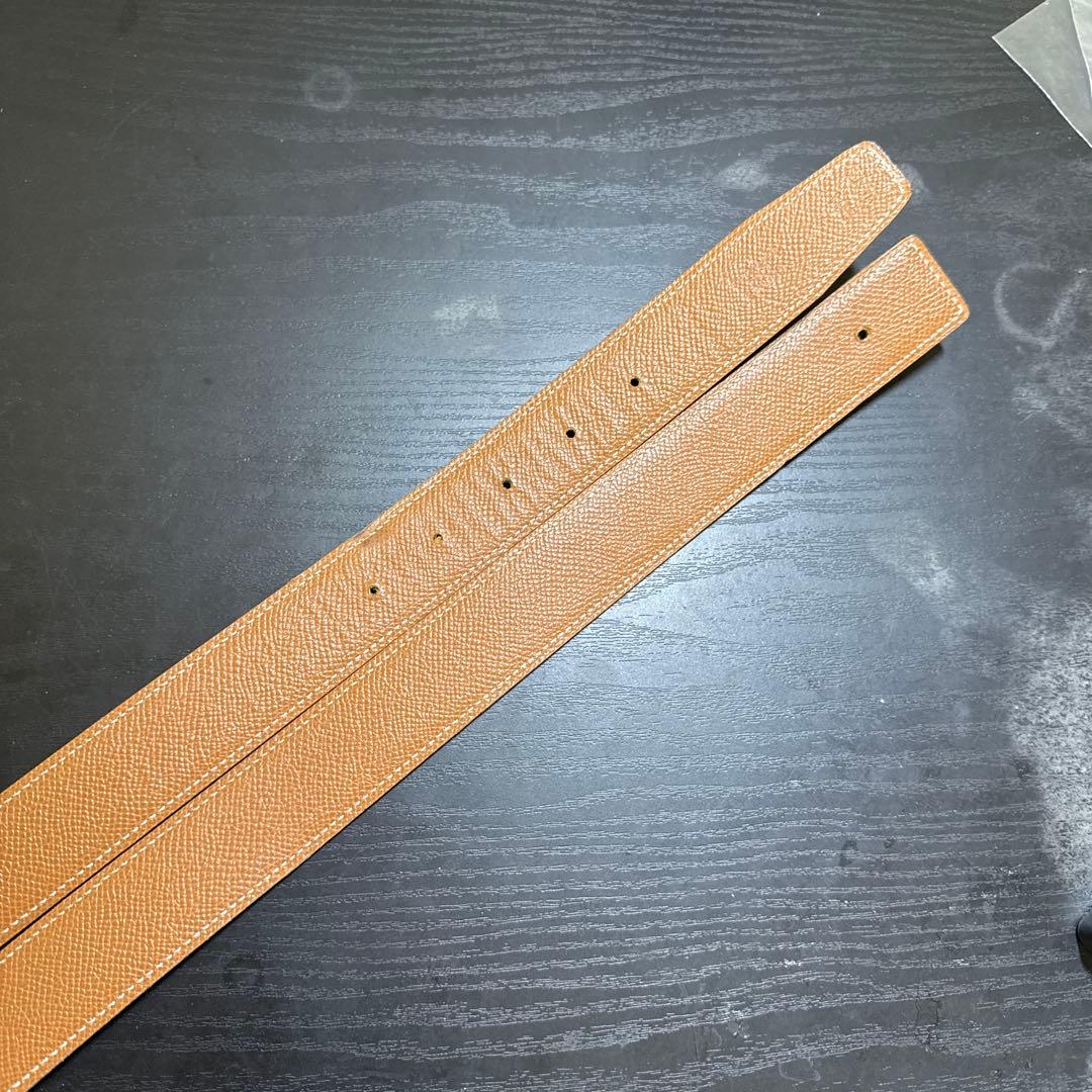 HERMES エルメスコンスタンスリバーシブルベルト105 ゴールドバックル美品