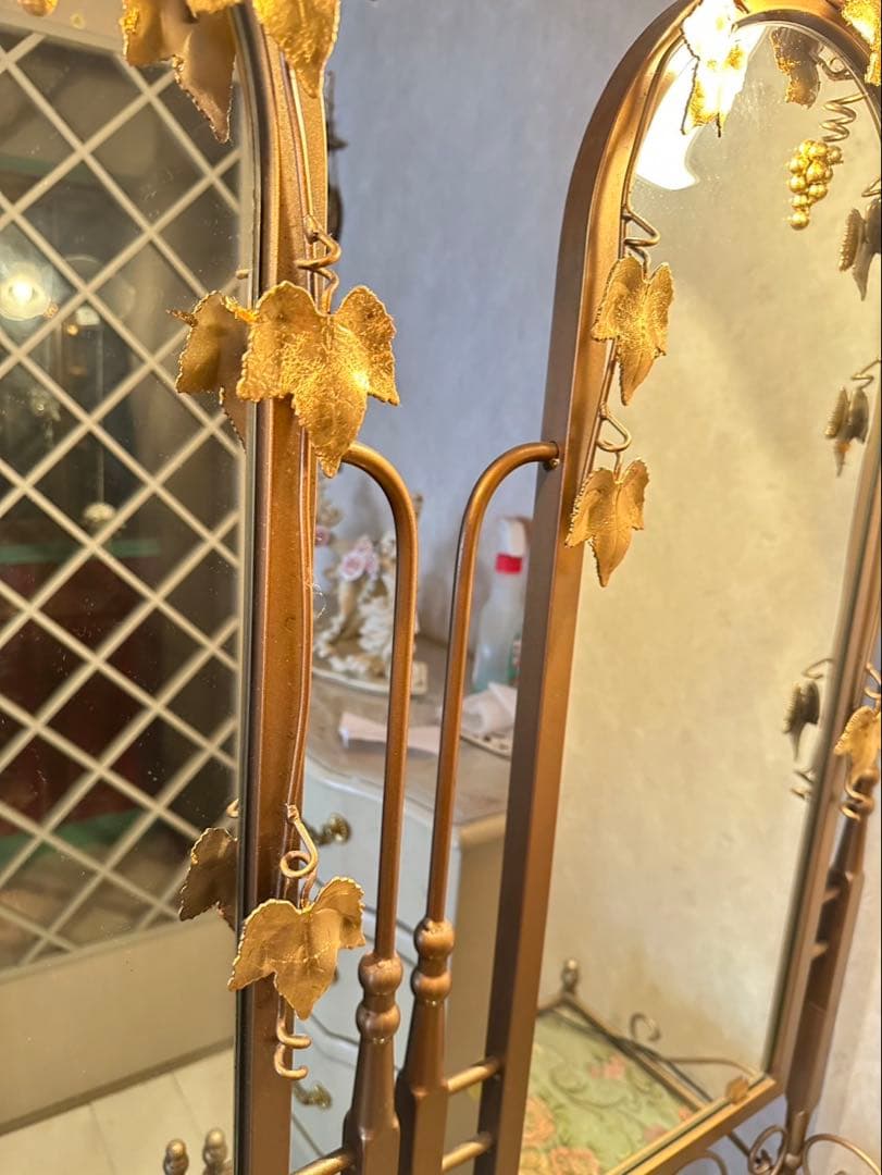 アンティーク調 アイアンフレームドレッサー