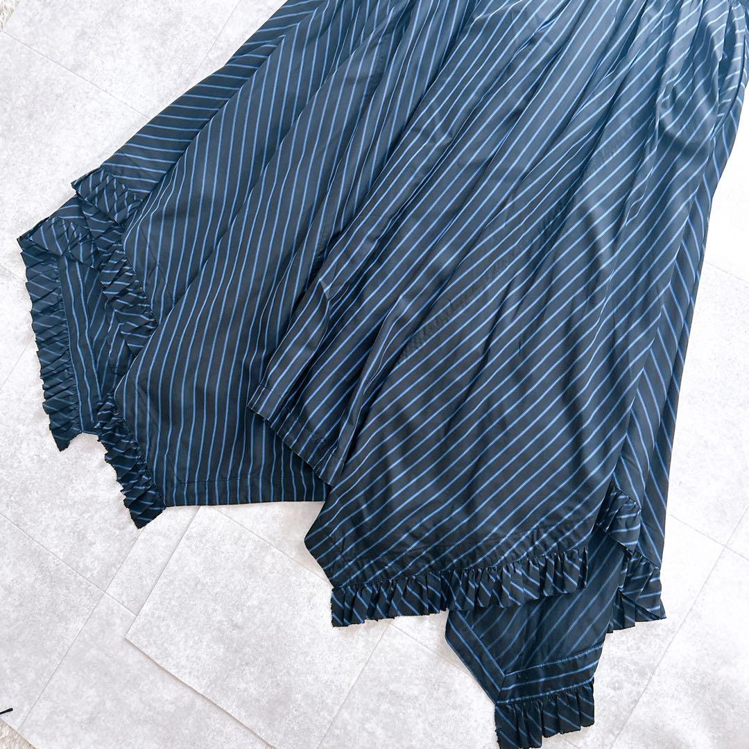 美品✨noir kei ninomiya ジャンパースカート　ストライプ フリル