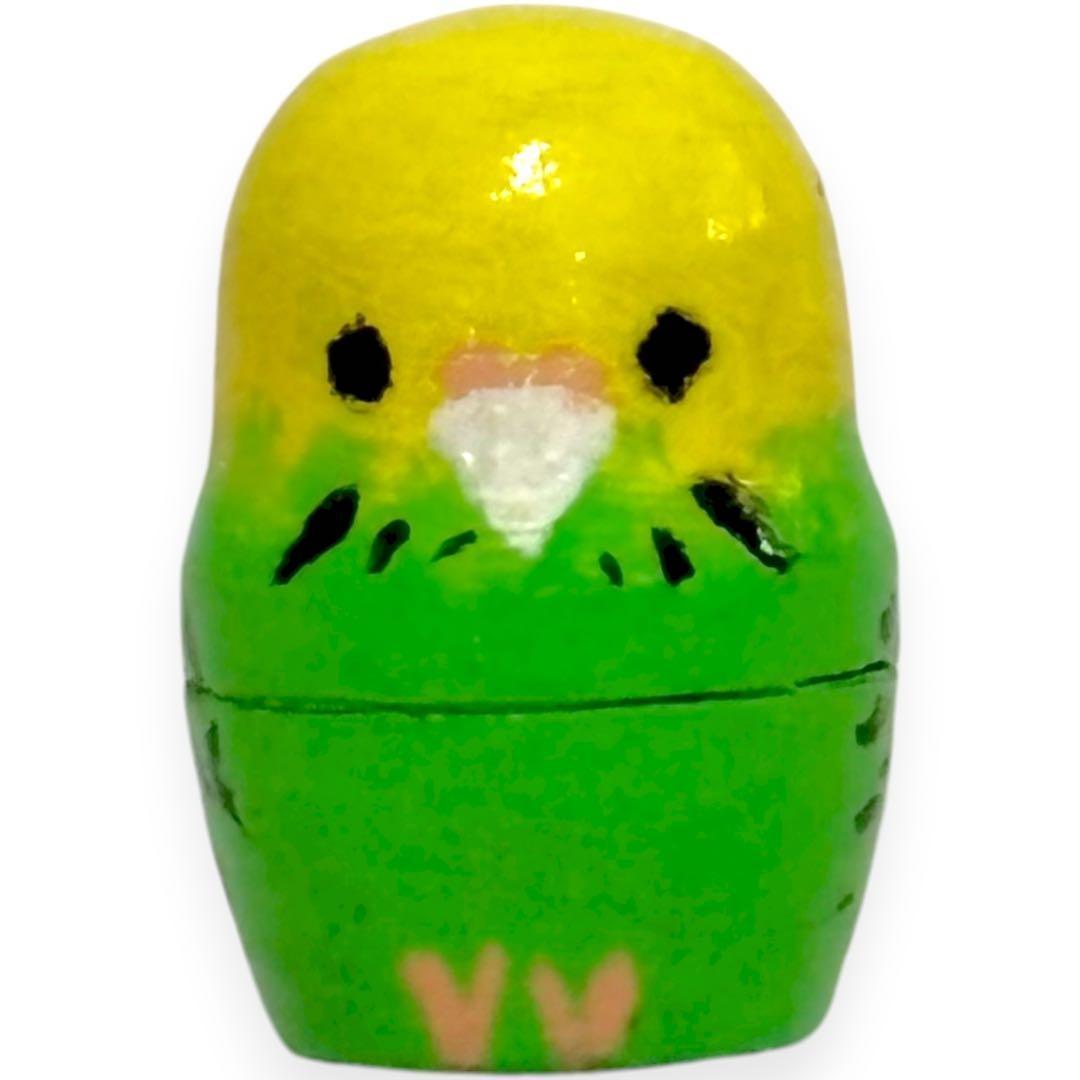 インコ 鳥 入れ子 マトリョーシカ 10個セット ハンドメイド