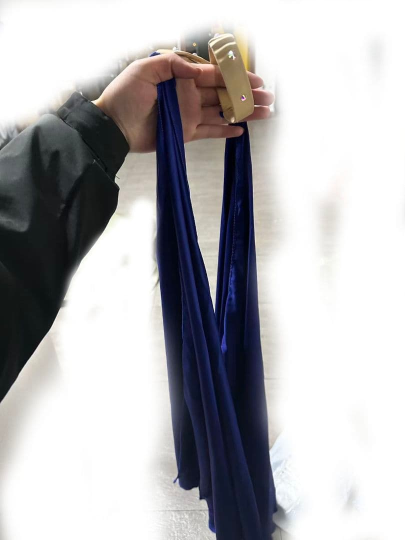 新品 ベリーダンス衣装　上下セット ロイヤルブルー オリエンタル　オーダーメイド