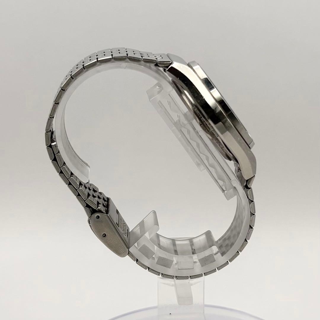 SEIKO TYPEⅡ クォーツ デイデイト シルバー メンズ 腕時計 新品電池