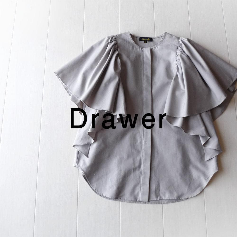 ■専用■美品 ドゥロワー 定価7,4万 フレアスリーブのブラウス Drawer