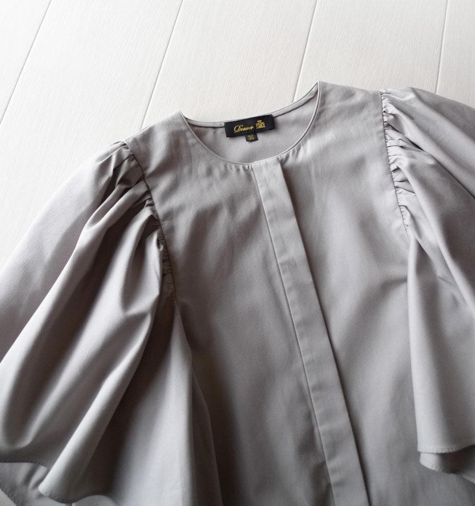 ■専用■美品 ドゥロワー 定価7,4万 フレアスリーブのブラウス Drawer