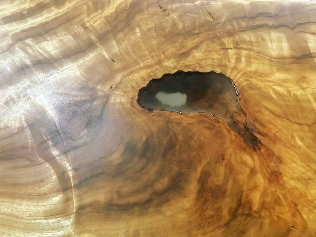 ✳️鹿児島県産楠一枚板天板、カウンター材加工済♦︎レジン、チギリ、ESHA塗装