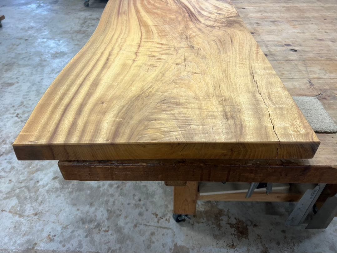 ✳️鹿児島県産楠一枚板天板、カウンター材加工済♦︎レジン、チギリ、ESHA塗装