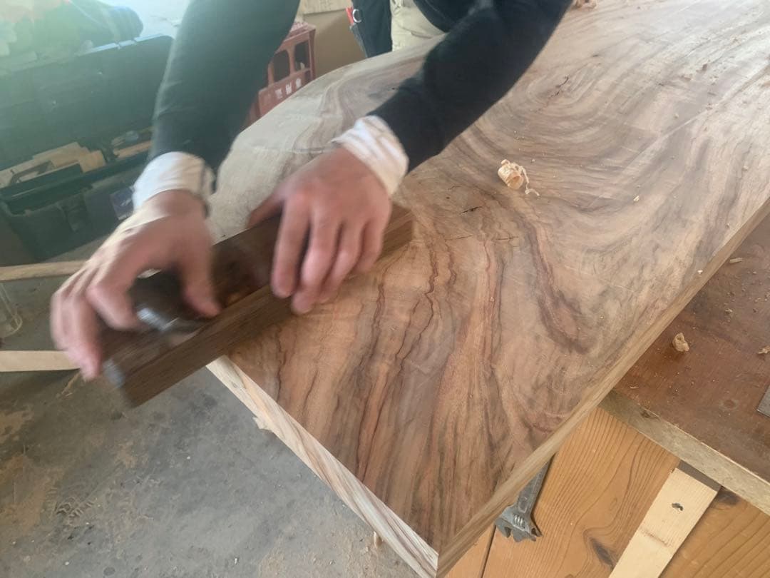 ✳️鹿児島県産楠一枚板天板、カウンター材加工済♦︎レジン、チギリ、ESHA塗装