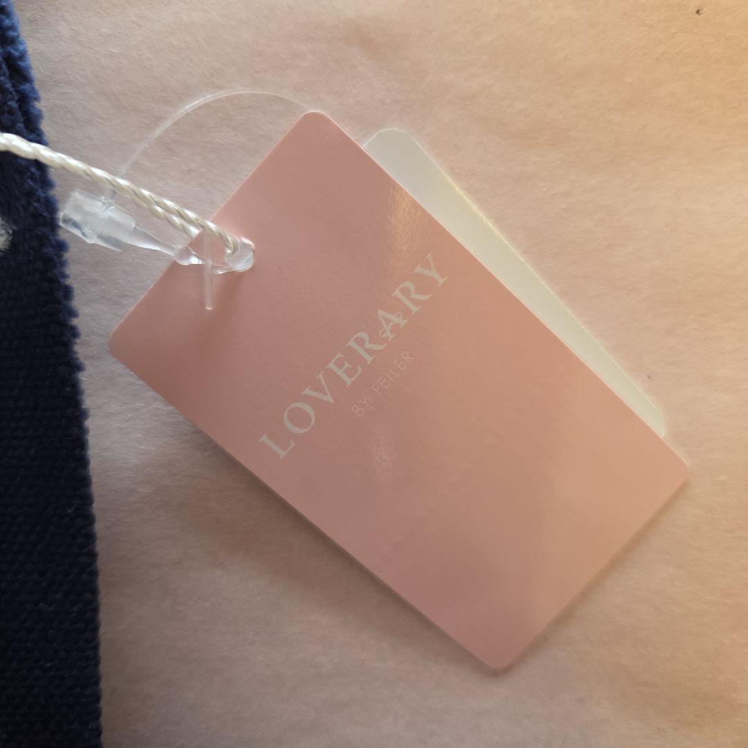 ラブラリー フェイラー オールドテディ ワッペン トートバッグ L ネイビー