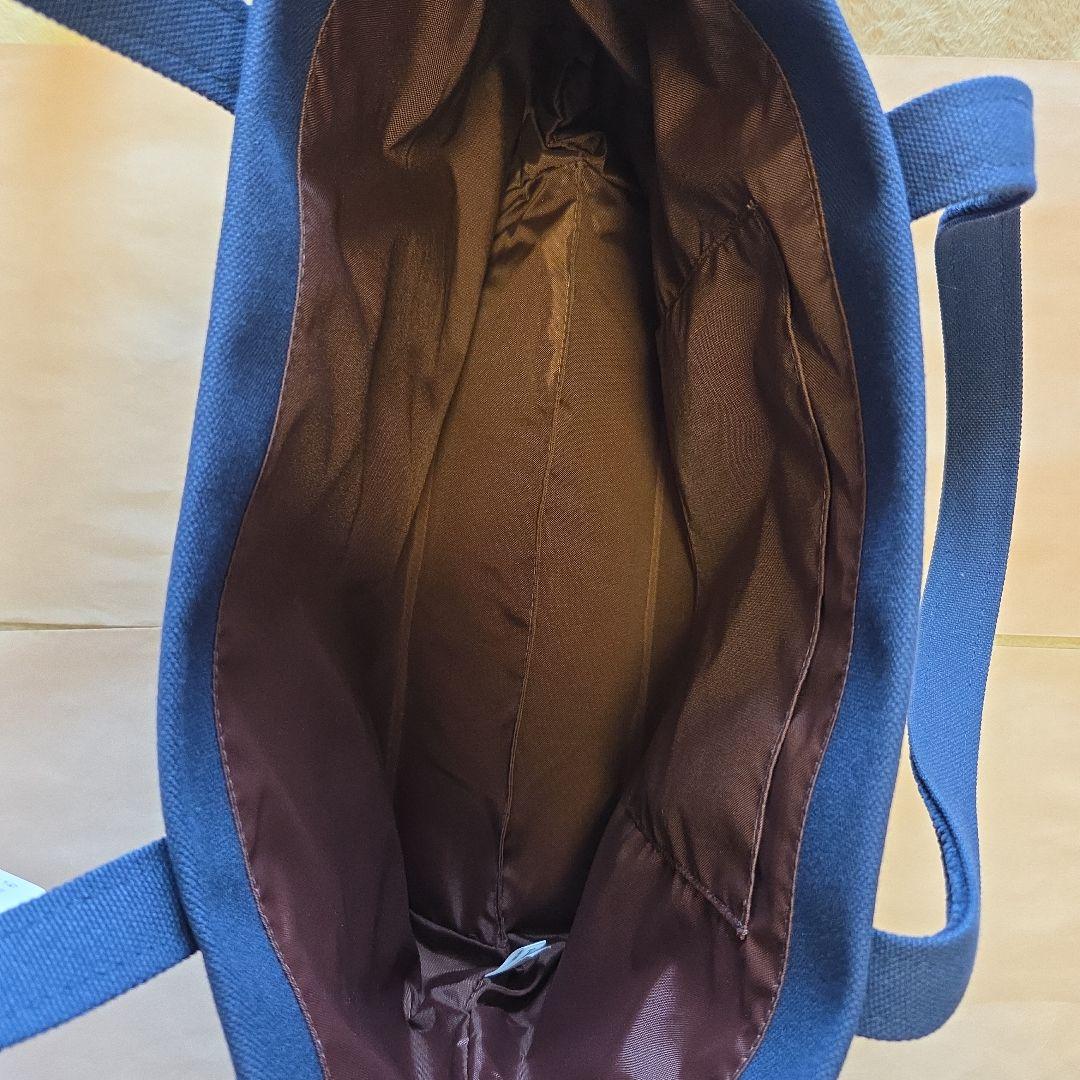 ラブラリー フェイラー オールドテディ ワッペン トートバッグ L ネイビー