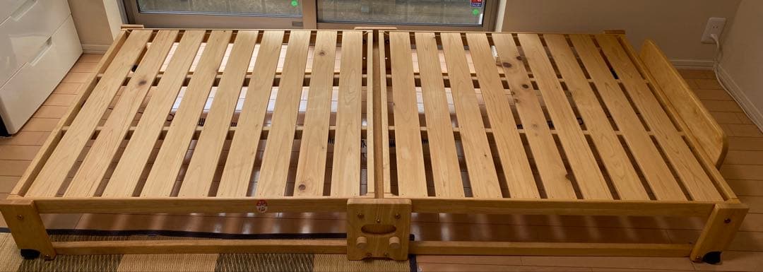 中居木工　国産ひのき　日本製　折り畳み　すのこベッド
