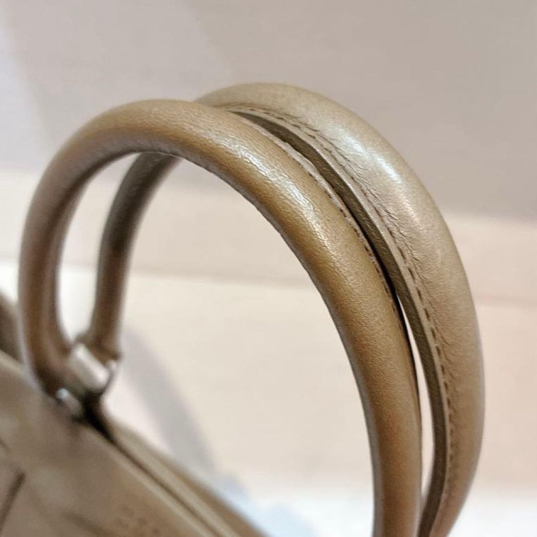 【美品】MARGARET HOWELL idea アプリコット　ハンドバッグ