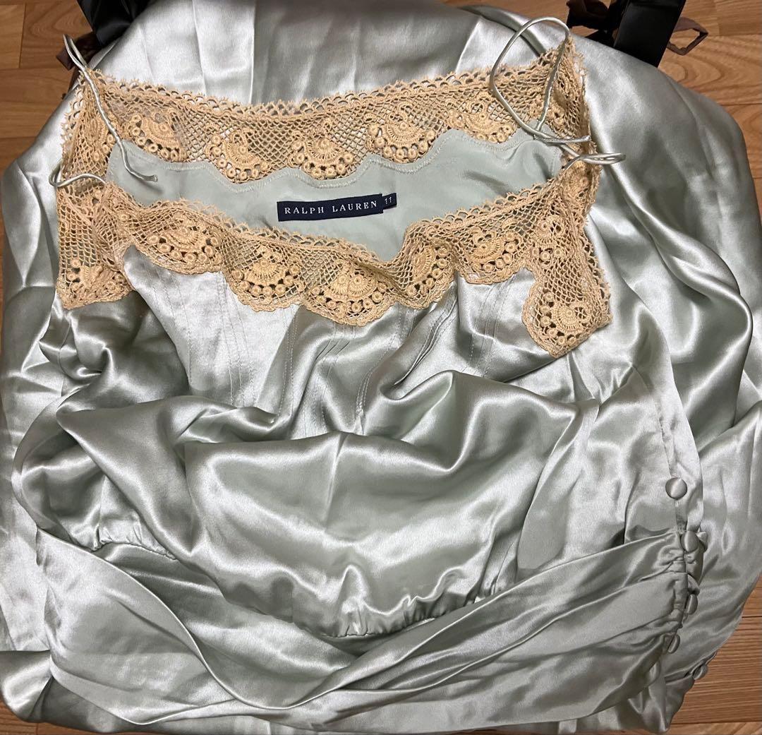 Ralph Lauren シルク　ワンピース　サイズ11 ・ L