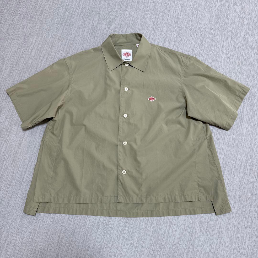 DANTON 半袖シャツ カーキ 36 最終値下げ