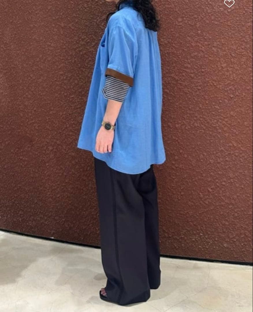 yu2025春夏6（ROKU）スケ ショートスリーブ シャツ