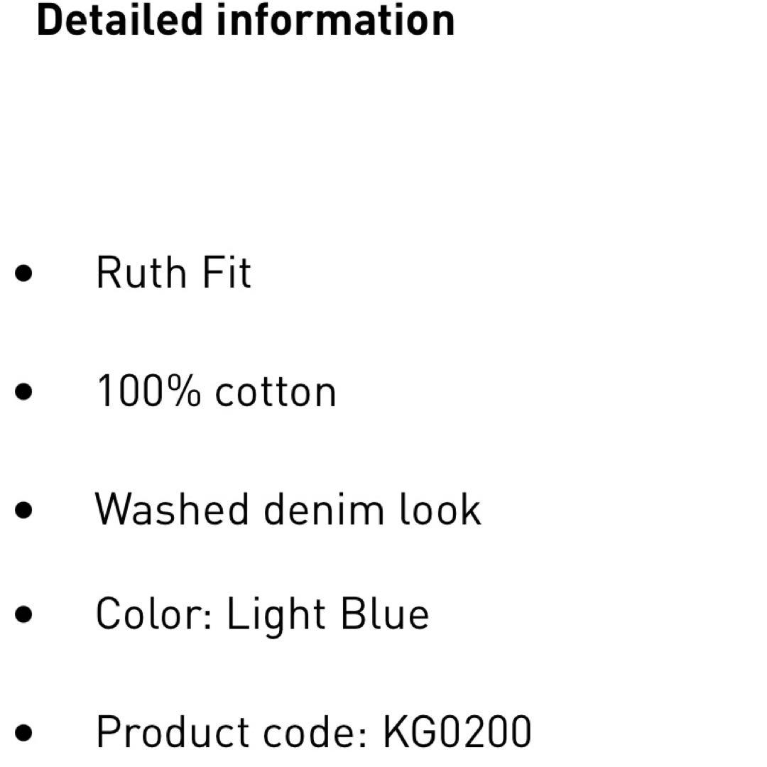 新品24⭐️ADILENIUM バナナフィット ブルー ウォッシュドデニムパンツ