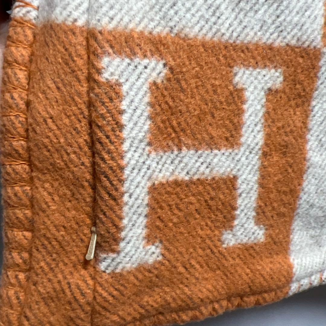HERMES エルメス　アヴァロン　PM クッション　カシミヤ混　②