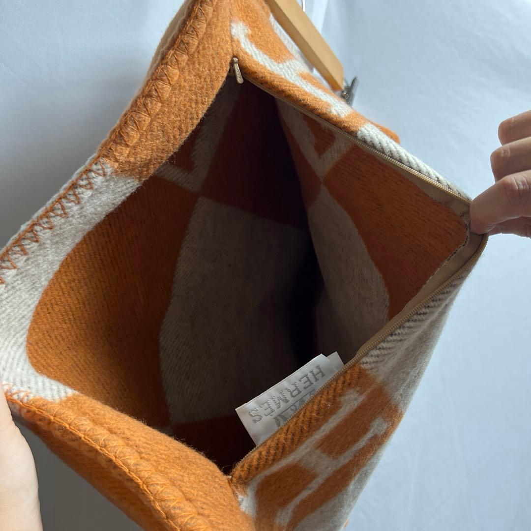 HERMES エルメス　アヴァロン　PM クッション　カシミヤ混　②