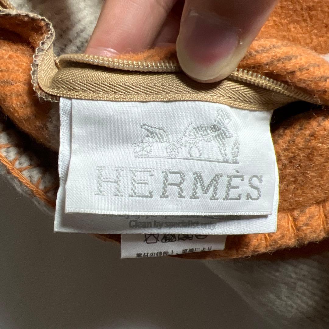 HERMES エルメス　アヴァロン　PM クッション　カシミヤ混　②