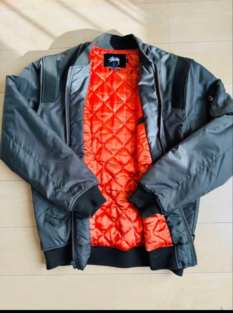 し*る様 Stussy スチューシー MA-1スタイル ミリタリーフライトジャケ