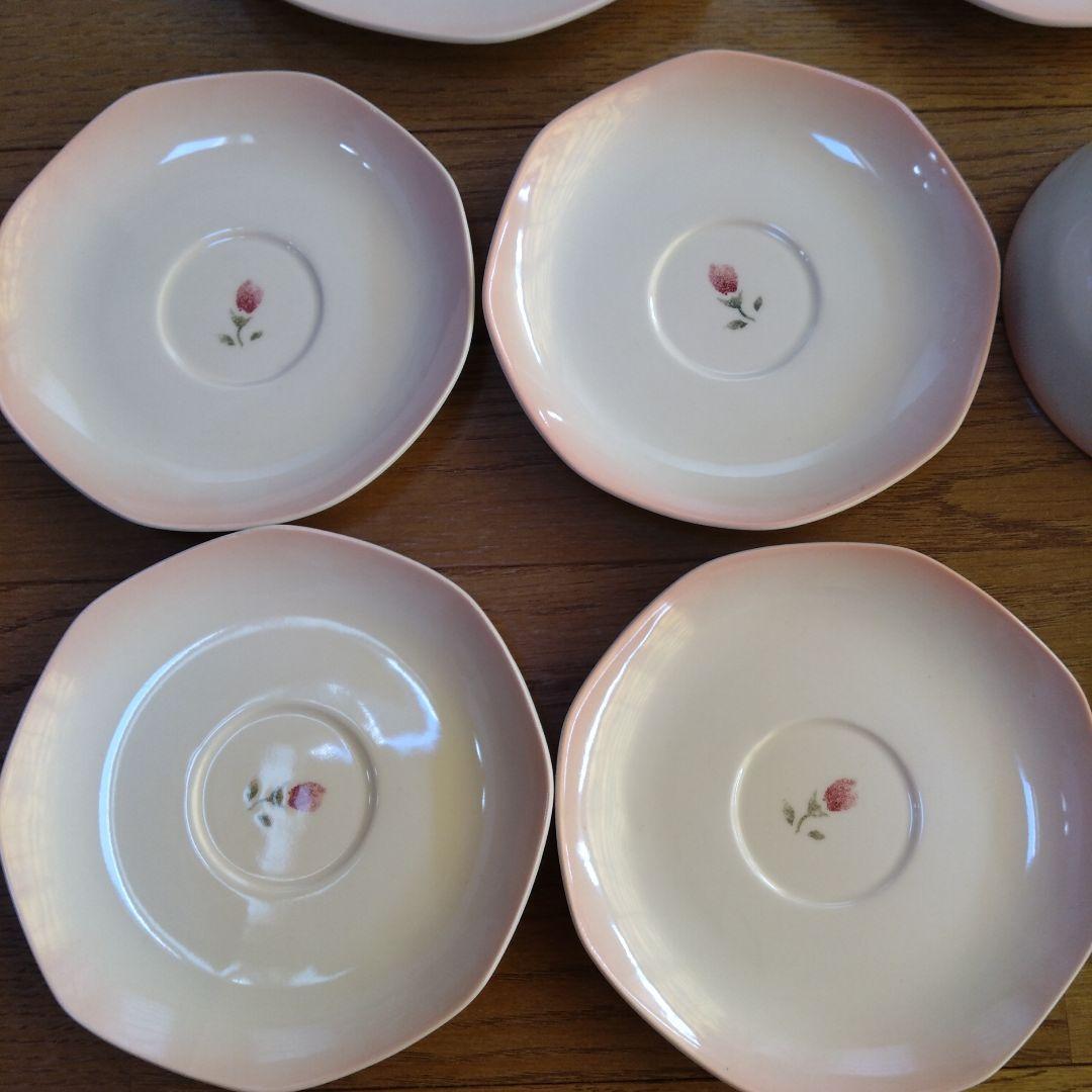 マニー ピンクローズシリーズ バラの花柄陶器食器セット