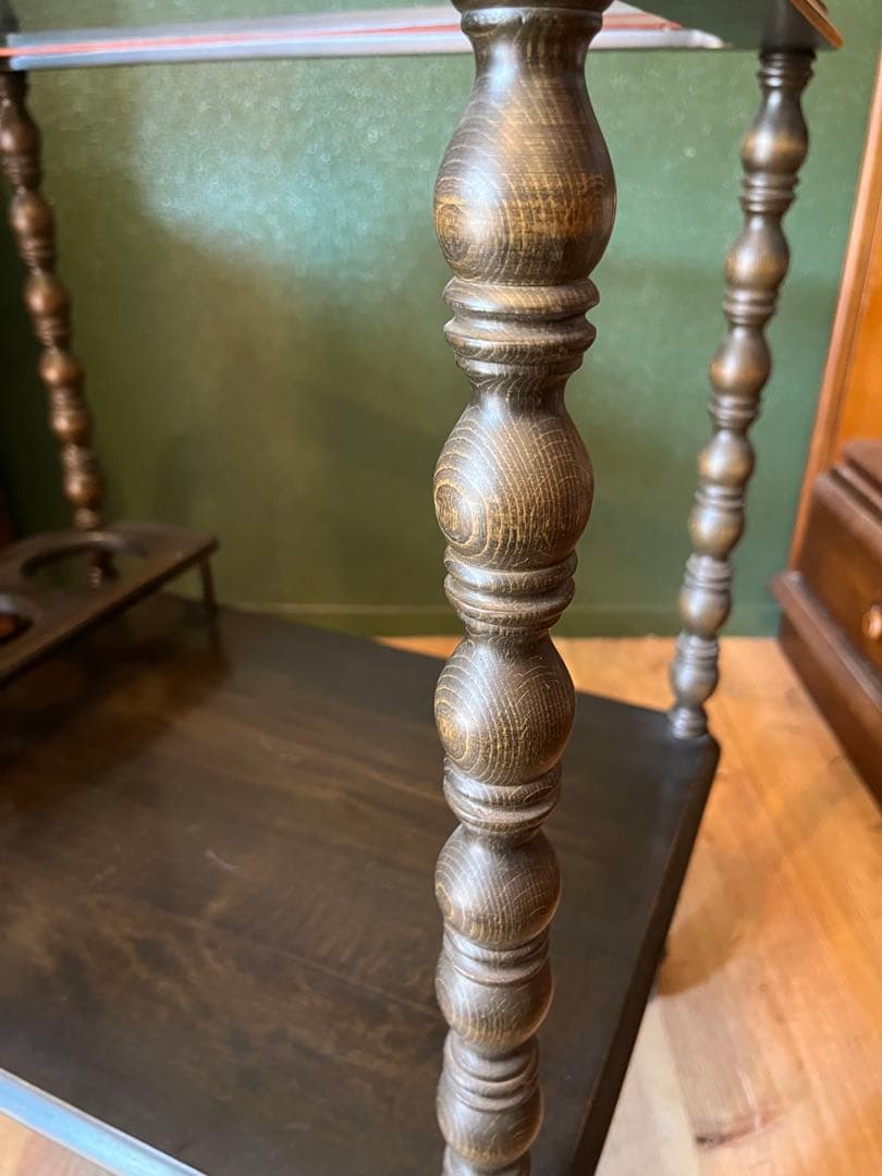 希少 ナジコ キッチンワゴン 棚 ガラス天板インテリア アンティーク 昭和レトロ