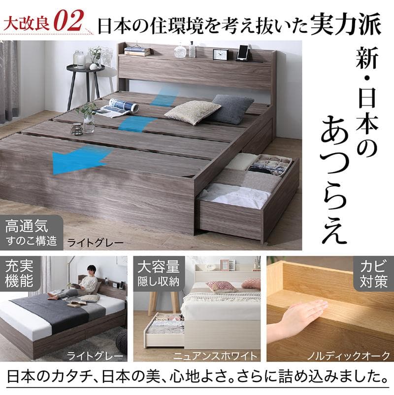 最安値！マットレスなし シングルベッド 　収納 コンセント 送料込み！ 29