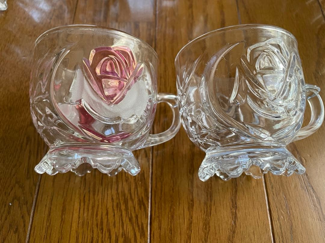 ガラス製デザートボウルとカップセット