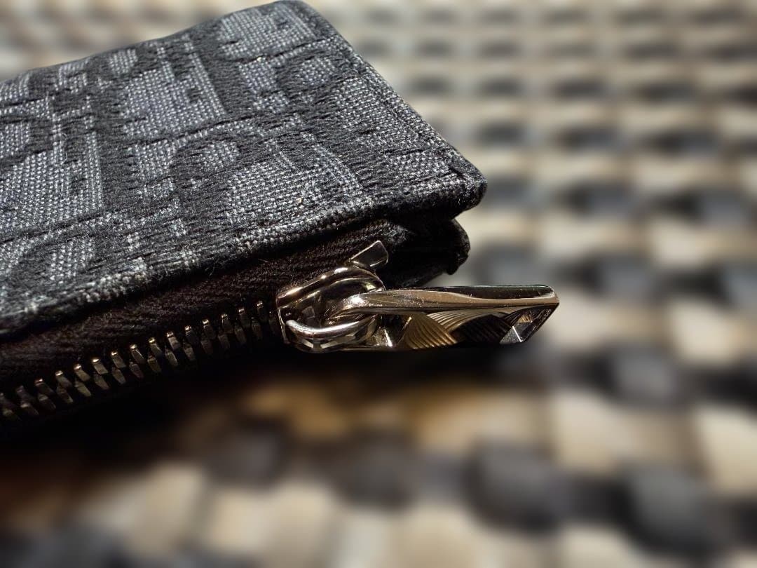 クリスチャンディオール オブリークジャカード ジッパー カード/ケース