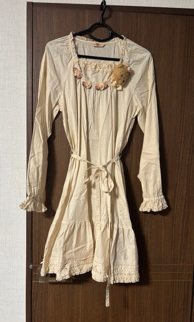 PINK HOUSE ピンクハウス フリル レース ブラウス リボン くま