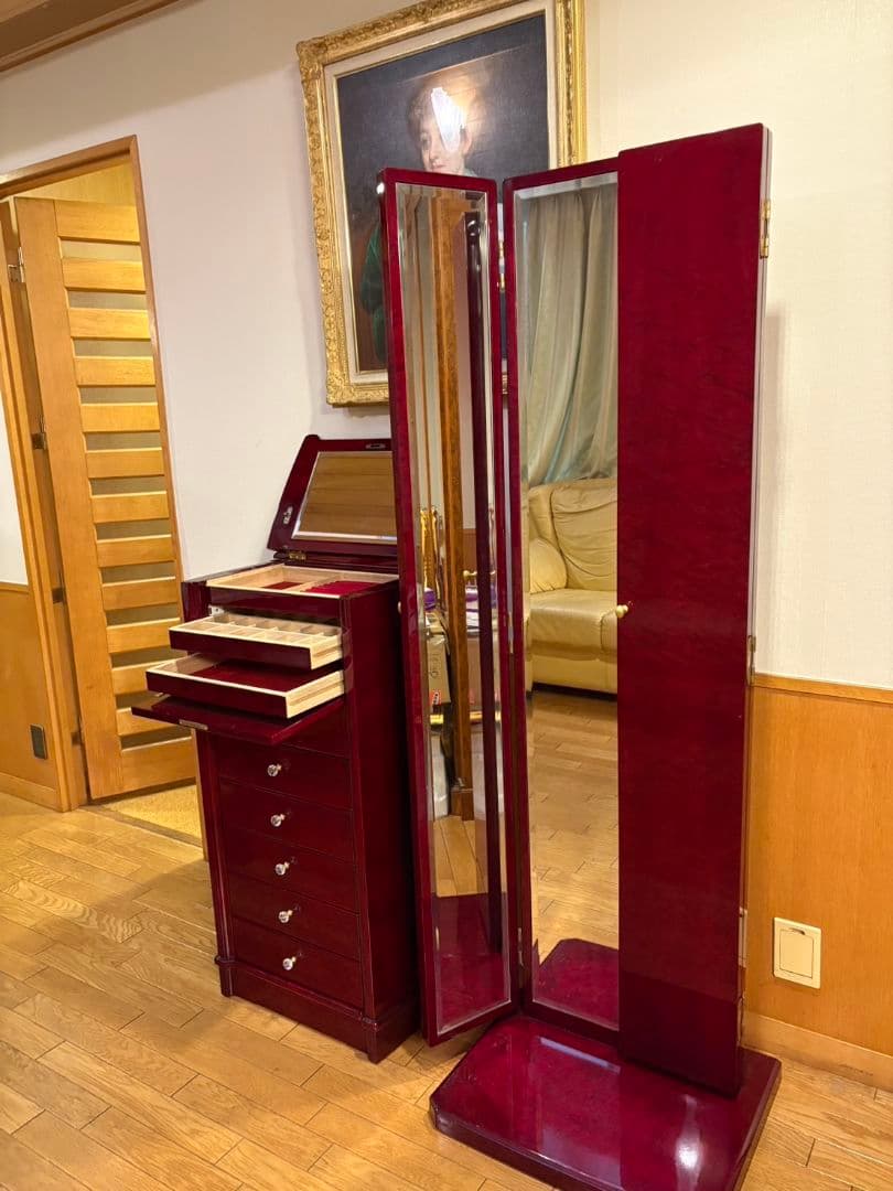 高級三面鏡　姿見　三越購入